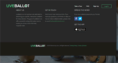 Desktop Screenshot of liveballot.com