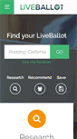 Mobile Screenshot of liveballot.com